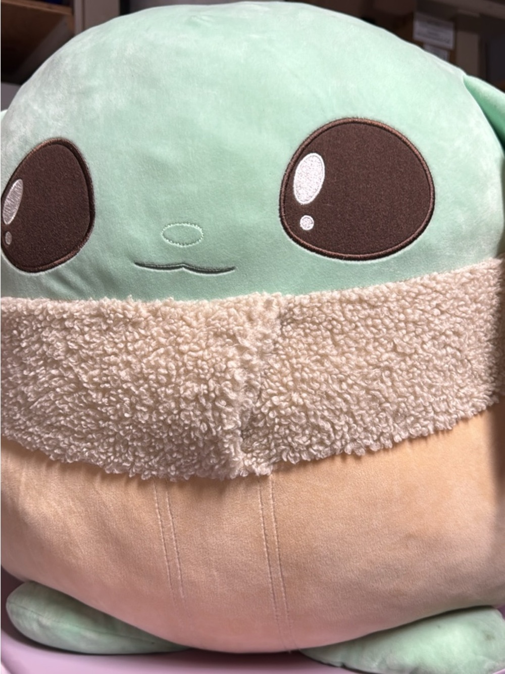 Big Plushy Baby Yoda Pillow